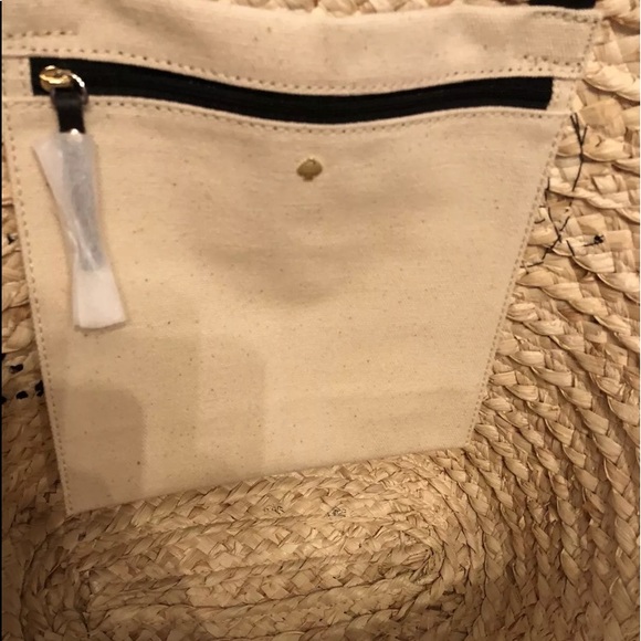 NWT Kate Spade Picnic Perfect Straw Bee Tote Bag - Picture 5 of 8